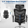 Ergonomic Mesh Adjustable High Back Office Chair with Lumbar Support - Gallery View 12 of 12