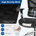 Ergonomic Mesh Adjustable High Back Office Chair with Lumbar Support - Gallery View 11 of 12