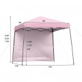 10 x 10 Feet Pop Up Tent Slant Leg Canopy with Roll-up Side Wall - Gallery View 28 of 60