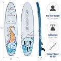 Inflatable Stand Up Paddle Board Surfboard with Aluminum Paddle Pump - Gallery View 16 of 24