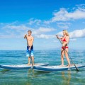 Inflatable Stand Up Paddle Board Surfboard with Aluminum Paddle Pump - Gallery View 13 of 24