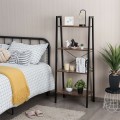 4-Tier Industrial Ladder Shelf with Metal Frame - Gallery View 1 of 11
