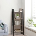 4-Tier Industrial Ladder Shelf with Metal Frame - Gallery View 7 of 11