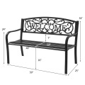 Garden Bench with Elegant Bronze Finish and Durable Metal Frame - Gallery View 4 of 21