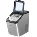 Stainless Steel Ice Maker 33Lbs/ 24Hrs Self-Clean Function with Scoop - Gallery View 4 of 12