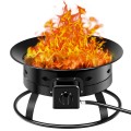 58,000BTU Firebowl Outdoor Portable Propane Gas Fire Pit with Cover and Carry Kit - Gallery View 3 of 13