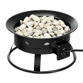 58,000BTU Firebowl Outdoor Portable Propane Gas Fire Pit with Cover and Carry Kit - Gallery View 5 of 13