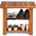 3-Tier Wood Shoe Bench Boots Organizer - Gallery View 1 of 5