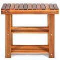 3-Tier Wood Shoe Bench Boots Organizer - Gallery View 2 of 5