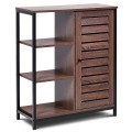Industrial Bathroom Storage Free Standing Cabinet with 3 Shelves - Gallery View 5 of 12