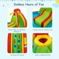 Kid's Inflatable Water Slide Bounce House with Climbing Wall and Pool Without Blower - Gallery View 10 of 13