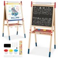 All-in-One Wooden Height Adjustable Kid's Art Easel