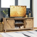 TV Stand Media Center Console Cabinet with Sliding Barn Door for TVs Up to 65 Inch - Gallery View 7 of 47
