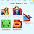 Inflatable Slide Bouncer and Water Park Bounce House Without Blower