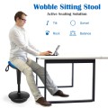 Adjustable Swivel Sitting Balance Wobble Stool Standing Desk Chair - Gallery View 12 of 20