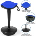 Adjustable Swivel Sitting Balance Wobble Stool Standing Desk Chair - Gallery View 20 of 20