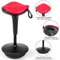 Adjustable Swivel Sitting Balance Wobble Stool Standing Desk Chair - Gallery View 10 of 20