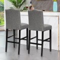 Set of 2 Counter Height Dining Side Barstools with Thick Cushion - Gallery View 1 of 7