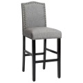 Set of 2 Counter Height Dining Side Barstools with Thick Cushion - Gallery View 6 of 7