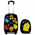 2 Pieces Kids Luggage Set 12 Inch Backpack and 16 Inch Rolling Suitcase
