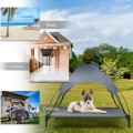 Portable Elevated Outdoor Pet Bed with Removable Canopy Shade