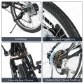 20 Inch 7-Speed Lightweight Iron V-Brakes Folding Bike - Gallery View 9 of 9