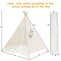 Kids Lace Teepee Tent Folding Children Playhouse with Bag - Gallery View 4 of 12