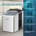 26 lbs/24 H Self-Clean Stainless Steel Ice Maker