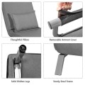 Folding 5 Position Convertible Sleeper Bed Armchair Lounge Couch with Pillow