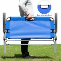 2 Person Folding Camping Bench Portable Double Chair - Gallery View 9 of 10