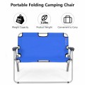 2 Person Folding Camping Bench Portable Double Chair - Gallery View 8 of 10