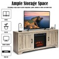 65 Inch Media Component TV Stand with Adjustable Shelves - Gallery View 5 of 12