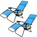 2 Pieces Folding Lounge Chair with Zero Gravity - Gallery View 39 of 55
