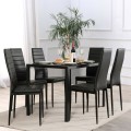 Set of 6 High Back Dining Chairs