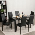Set of 6 High Back Dining Chairs - Gallery View 6 of 9