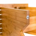 18 Inch Bamboo Shower Stool Bench with Shelf - Gallery View 11 of 11