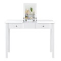 Modern Vanity Dressing Table with 1 Flip Top Mirror and 2 Drawers for Girls