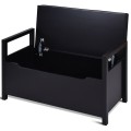 34.5 x 15.5 x 19.5 Inch Shoe Storage Bench with Cushion Seat - Gallery View 11 of 23