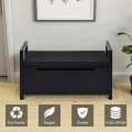 34.5 x 15.5 x 19.5 Inch Shoe Storage Bench with Cushion Seat - Gallery View 2 of 23