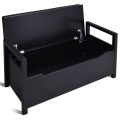 34.5 x 15.5 x 19.5 Inch Shoe Storage Bench with Cushion Seat - Gallery View 8 of 23