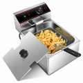 1700W Single Electric Deep Fryer with Basket Scoop Unit - Gallery View 6 of 12