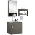 Modern Wall-mounted Bathroom Vanity Sink Set - Gallery View 5 of 12