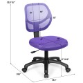 Low-back Computer Task Office Desk Chair with Swivel Casters - Gallery View 6 of 33