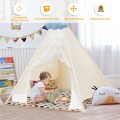Kids Lace Teepee Tent Folding Children Playhouse with Bag - Gallery View 2 of 12