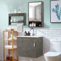 Modern Wall-mounted Bathroom Vanity Sink Set - Gallery View 2 of 12