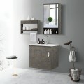 Modern Wall-mounted Bathroom Vanity Sink Set - Gallery View 4 of 12