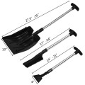 3-in-1 Snow Shovel with Ice Scraper and Snow Brush - Gallery View 4 of 12