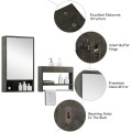 Modern Wall-mounted Bathroom Vanity Sink Set - Gallery View 10 of 12