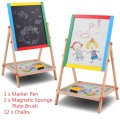 Adjustable 2 In 1 Wooden Easel Drawing Board