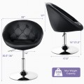 1 Piece Adjustable Modern Swivel Round Tufted - Gallery View 4 of 24
